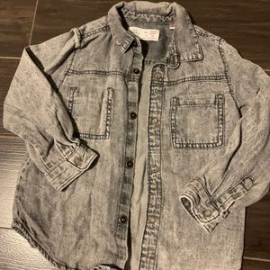 Zara grey button up